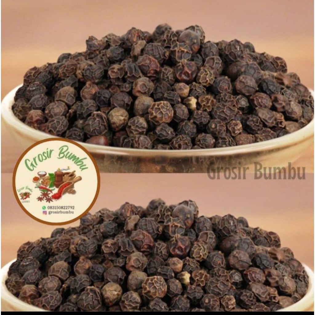 

blackpepper whole. 250gr/lada hitam utuh merica utuh asli 100%✅️
