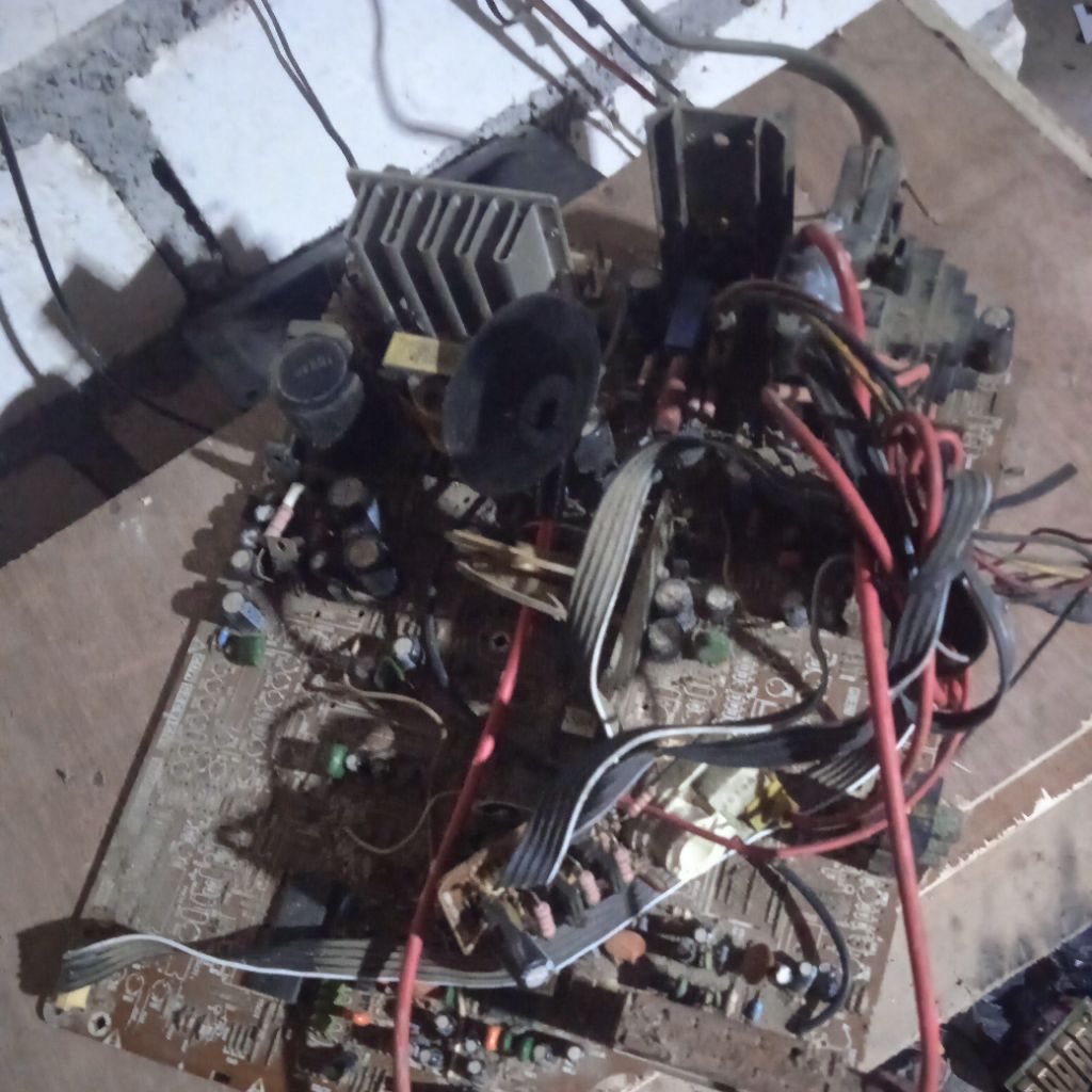 mesin tv sharp kondisi bekas mati