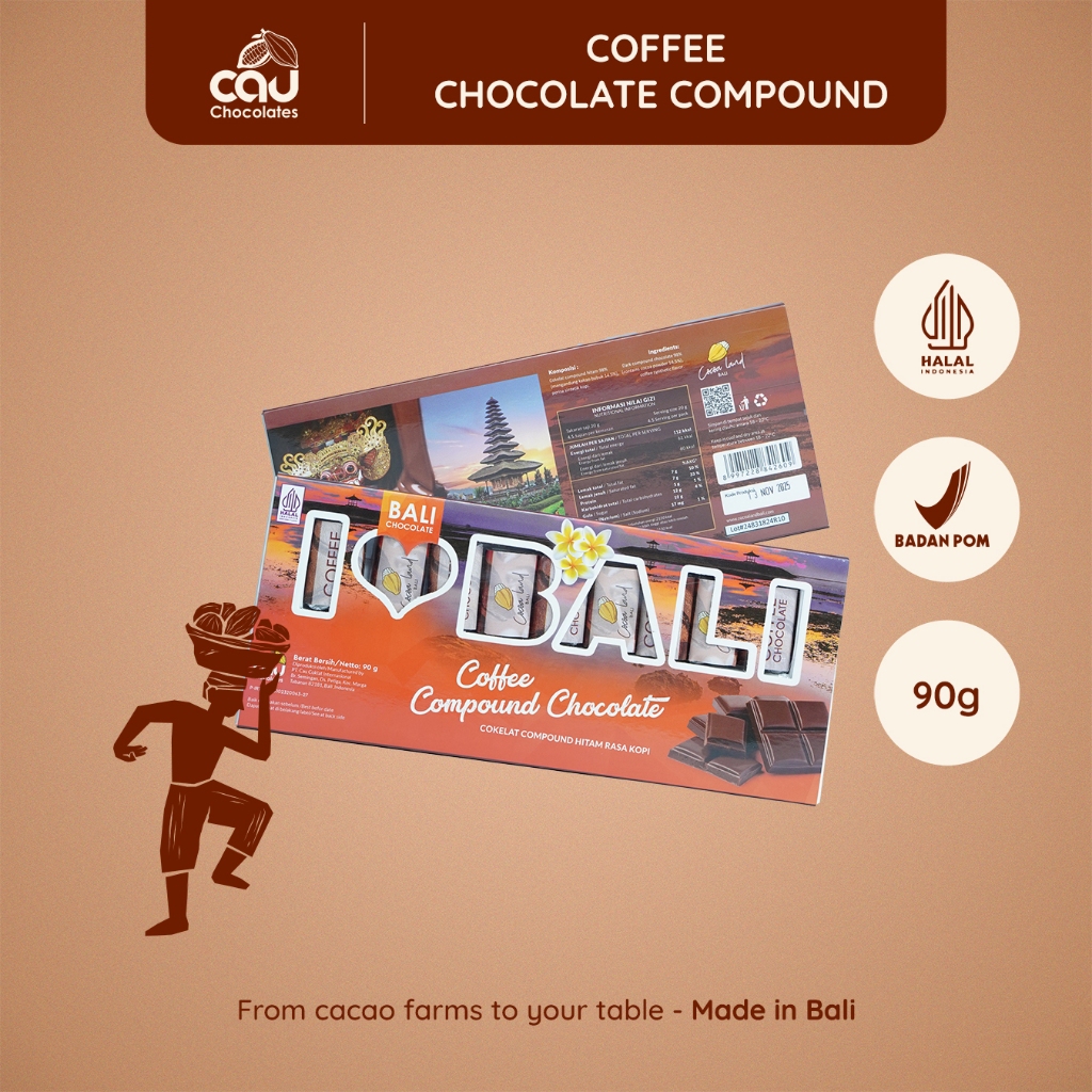

Cocoa Land - Compound Chocolate I Love Bali Coffee - 90 gr