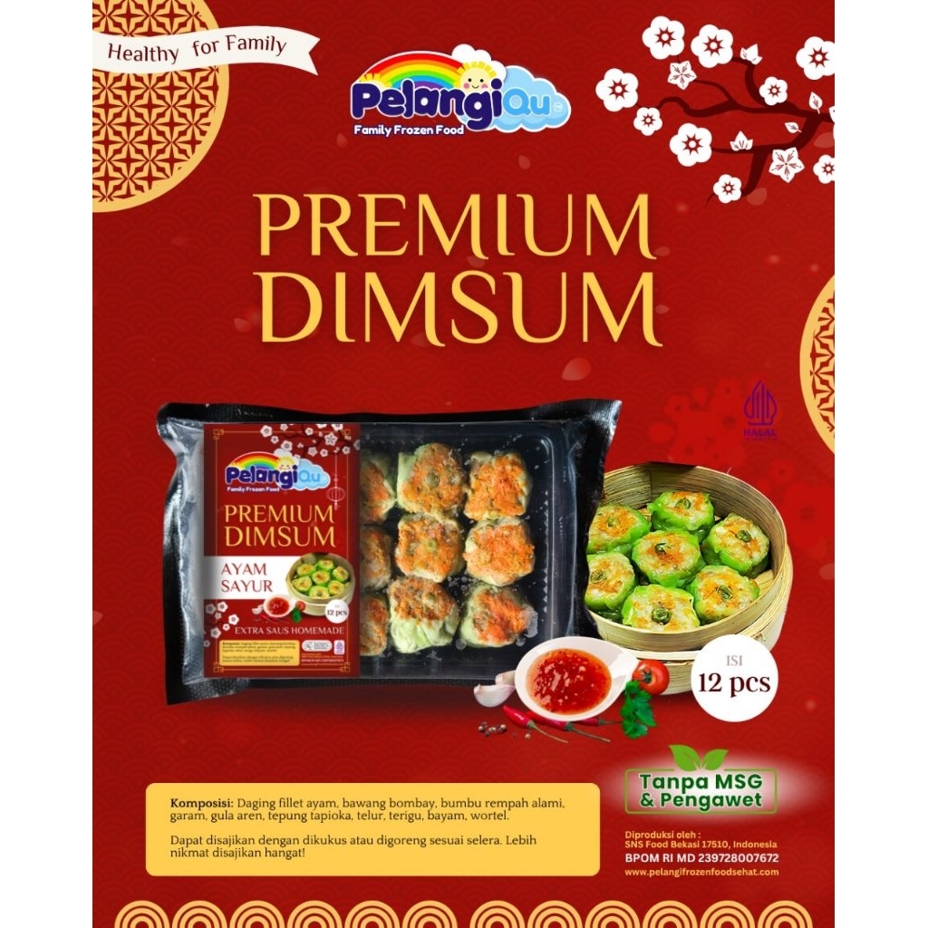 

Dimsum Ayam Sayur Tanpa MSG Tanpa Pengawet PELANGI ANAK