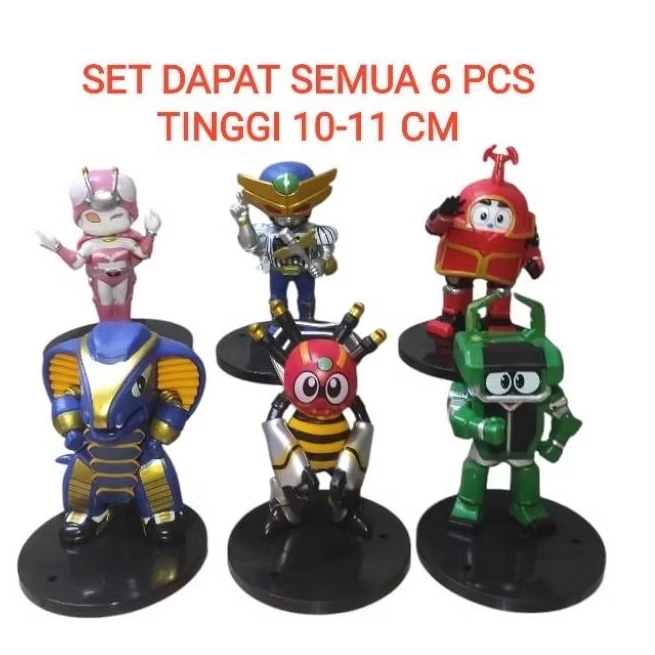 Action Figure Kabutaku B-ROBO KABUTACK Mainan Anak Robot Kabutaku Set 6 Pcs