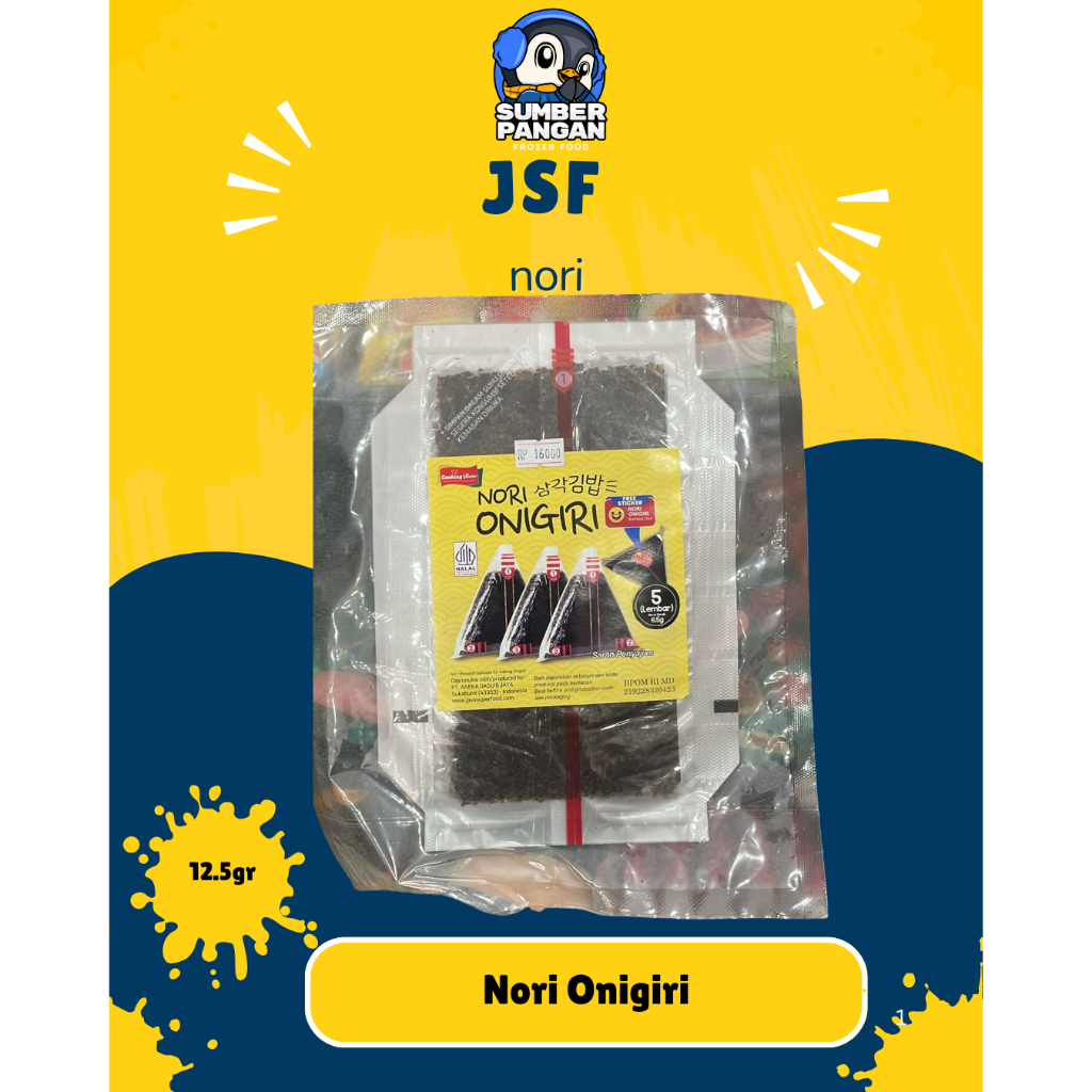 

Jsf Nori Onigiri 6.5gr(5lembar)&13gr (10lembar)