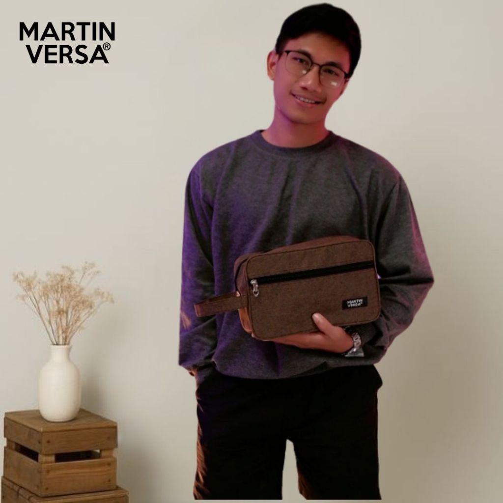 Martin Versa WL7 Tas Pouch Unisex Pria Wanita Kanvas Nylon