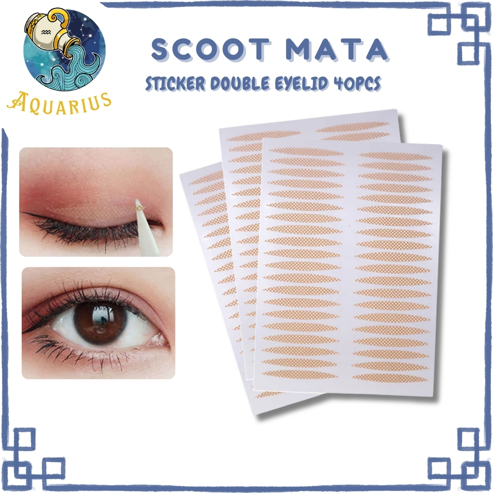 Skot Mata Scott Mata Double Eyelid Veil Tape Stiker Kelopak Mata Bening Selotip Lipatan XX100