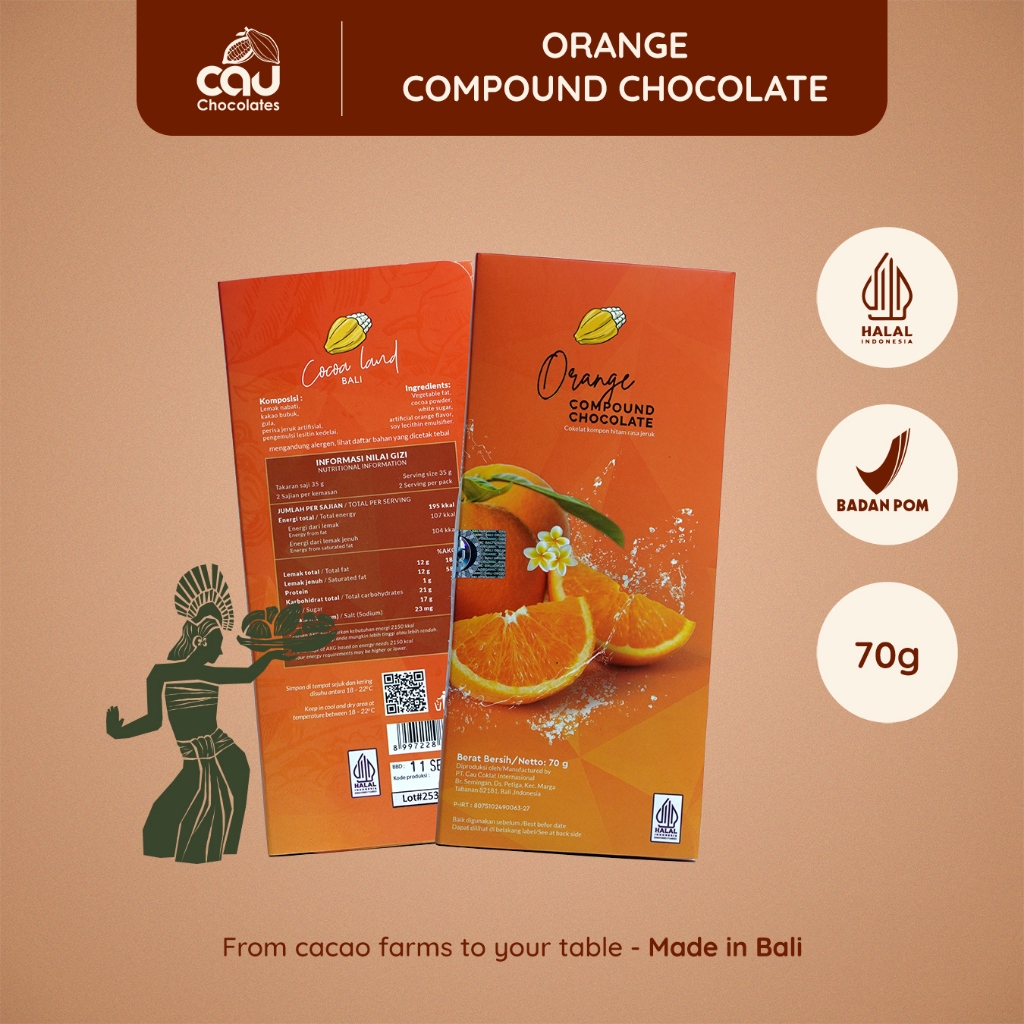 

Cocoa Land - Orange Compound Chocolate - 70 g
