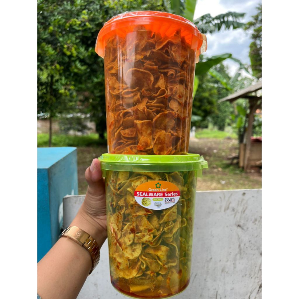 

basreng pedas daun jeruk dan ori