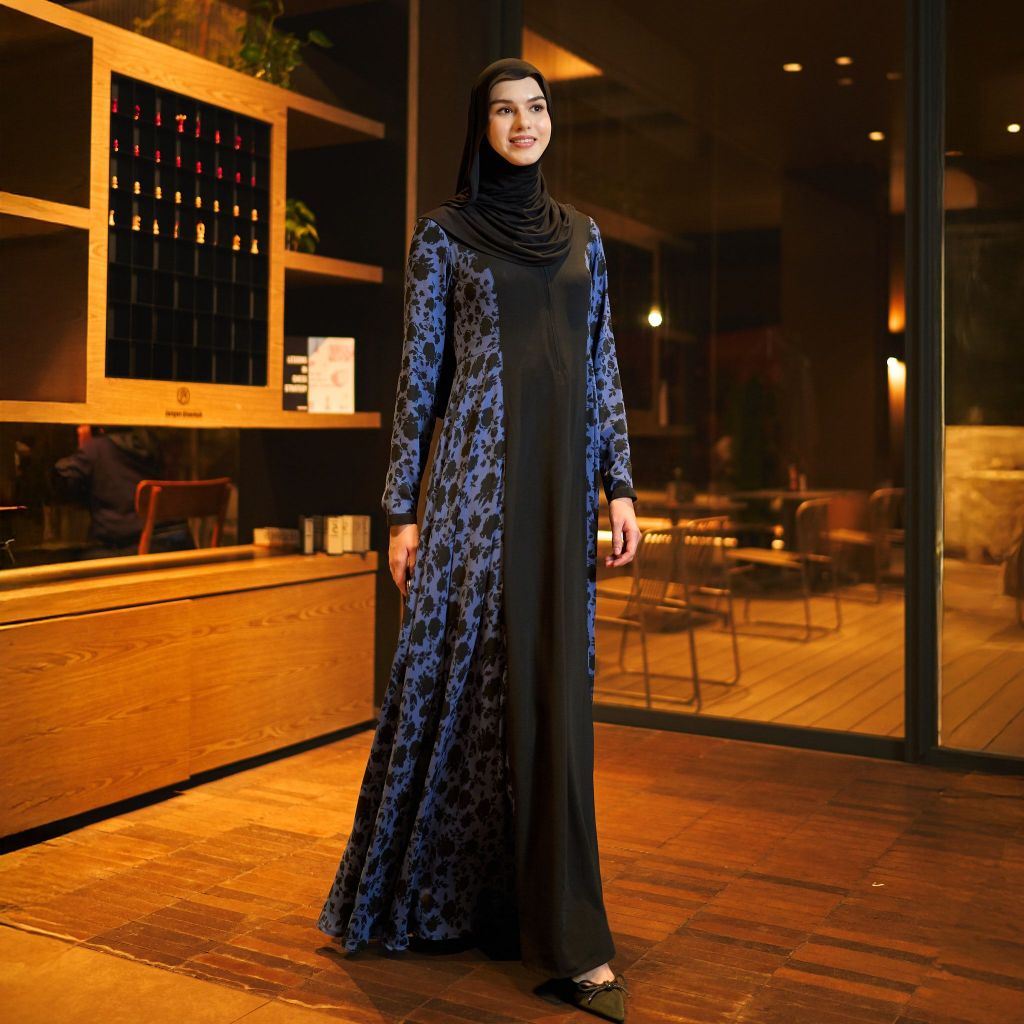 ZB - New Slim Dress - Gamis Premium Bunga