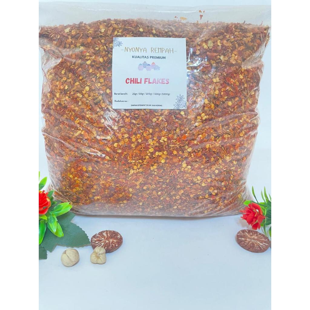

Cabe Bubuk Kasar / Chilli Flakes 1 Kilogram Murah-Nyonya Rempah