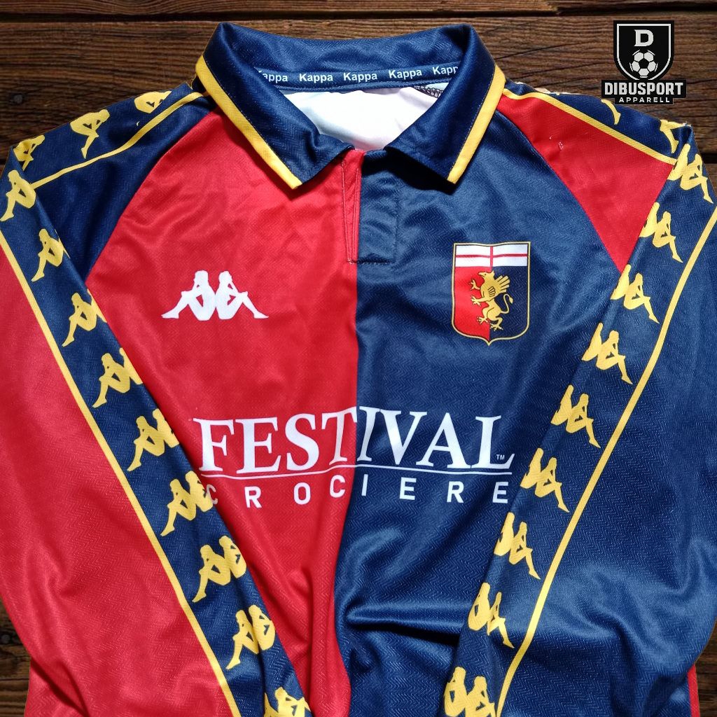 JERSEY RETRO GENOA #JERSEYVINTAGEGENOA  JERSEY TANGAN PANJANG #JERSEYFULLPRINTING