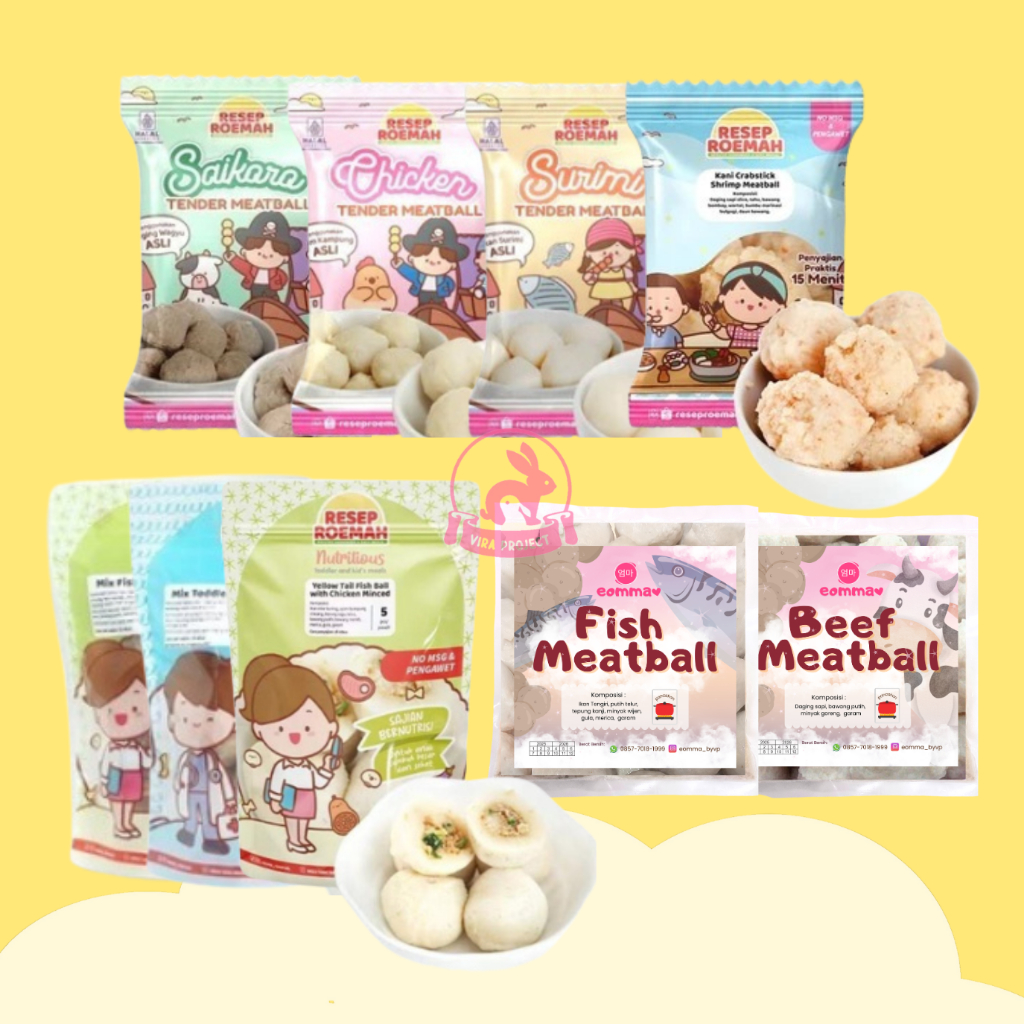 

RESEP ROEMAH EOMMA FROZEN BAKSO AYAM SAPI IKAN MEATBALL LAUK SIAP SAJI FINGER FOOD