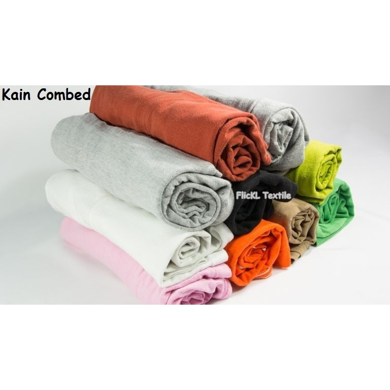 Kain Combed 30s Bahan Kaos Combed 30s Baju Combed 30s Reaktif Sulfur Kilo
