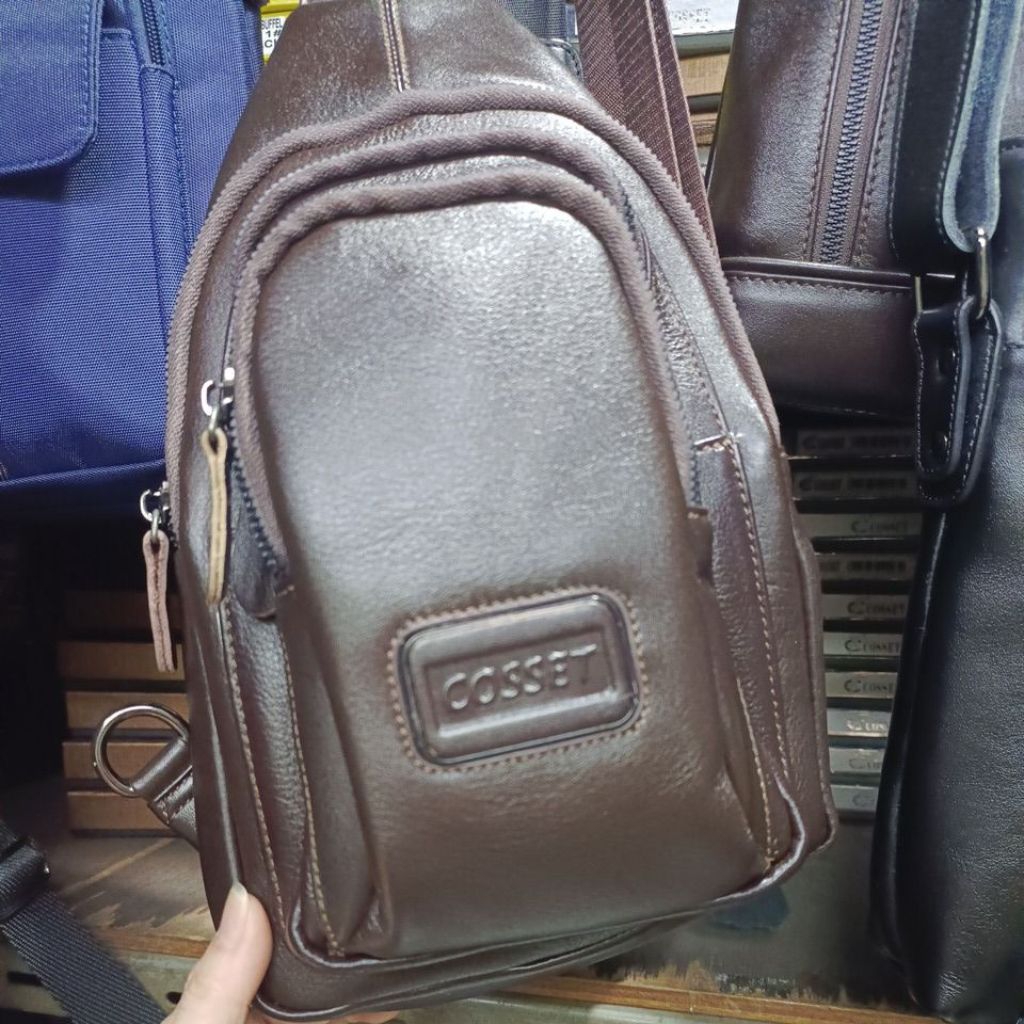 Sling bag pria kulit asli coseet original