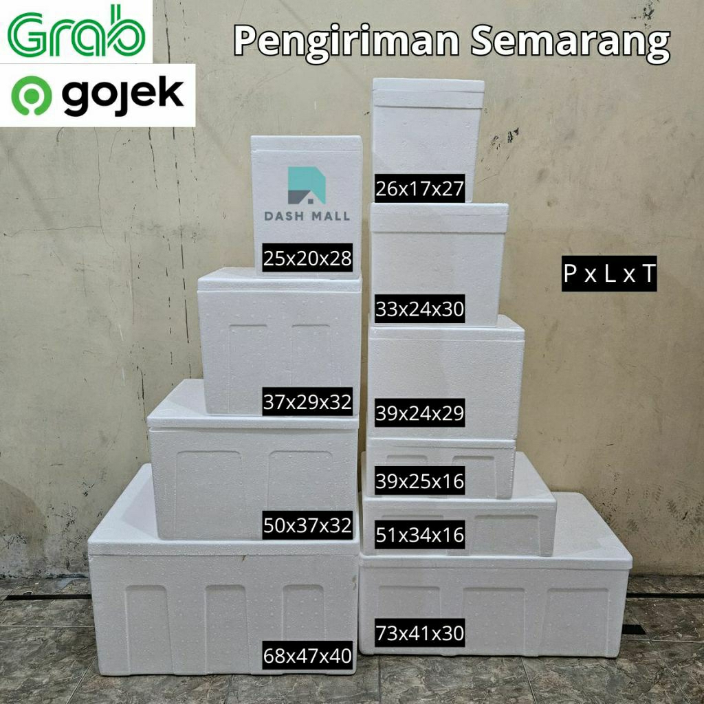 Sterofoam Box / Box Styrofoam Tebal Putih Baru