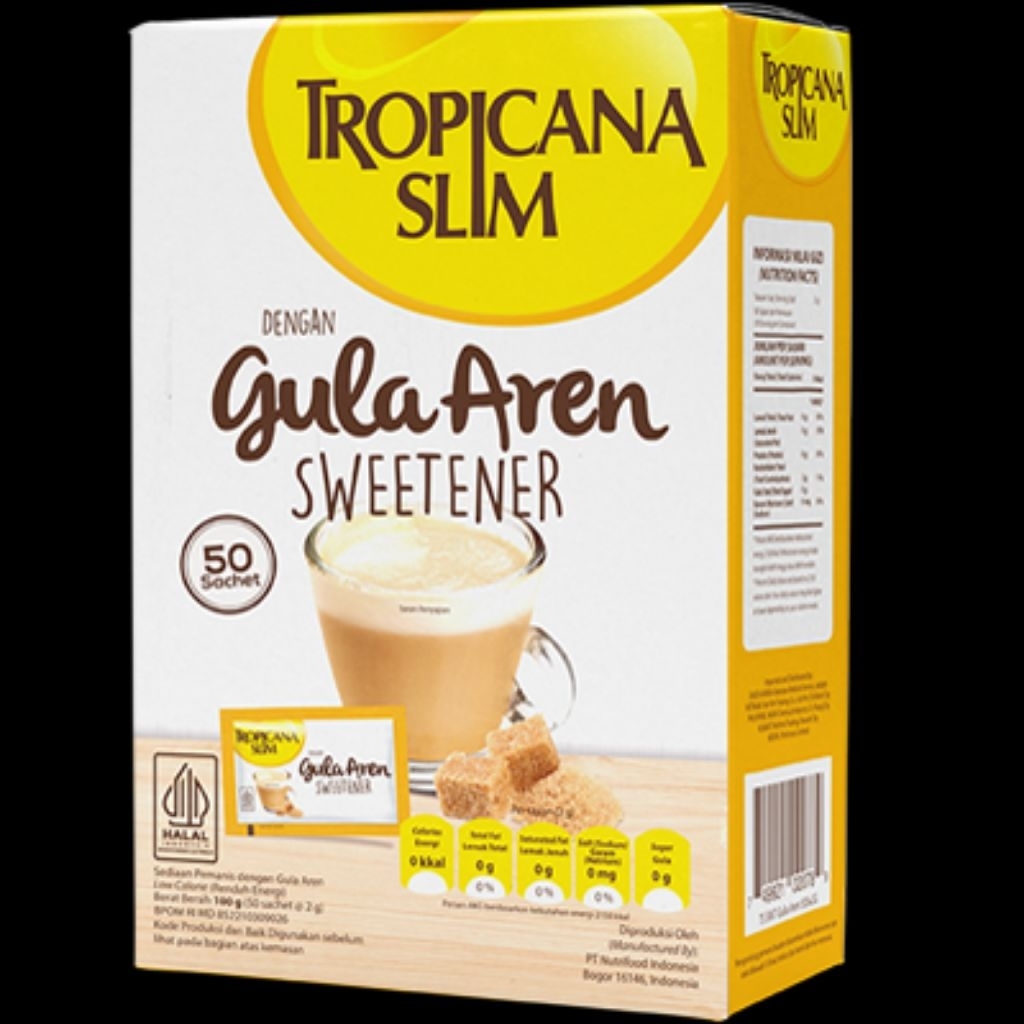 

Tropicana Slim Gula Aren Sweetener 50sachet