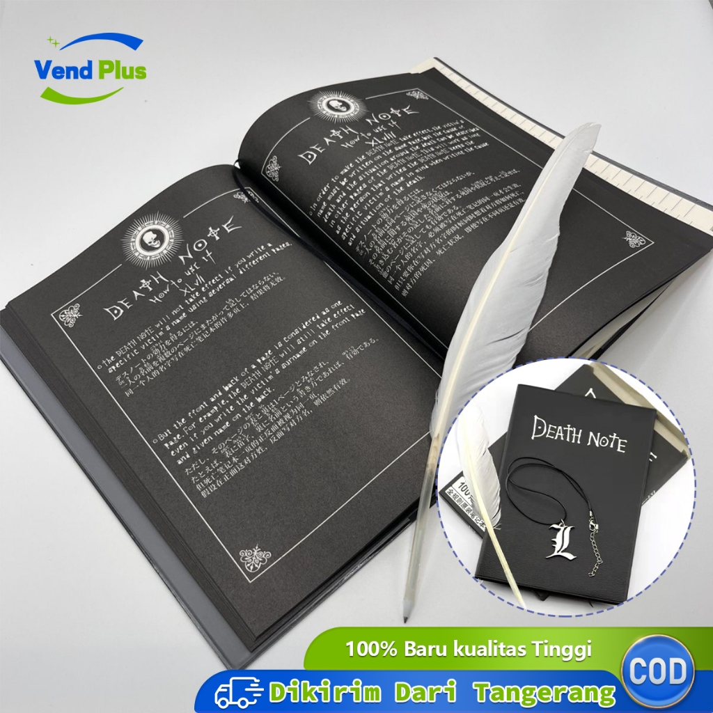 

Buku Death Note Buku Anime Death Note Dengan Pena Bulu Dan Pembatas Buku Hardcover