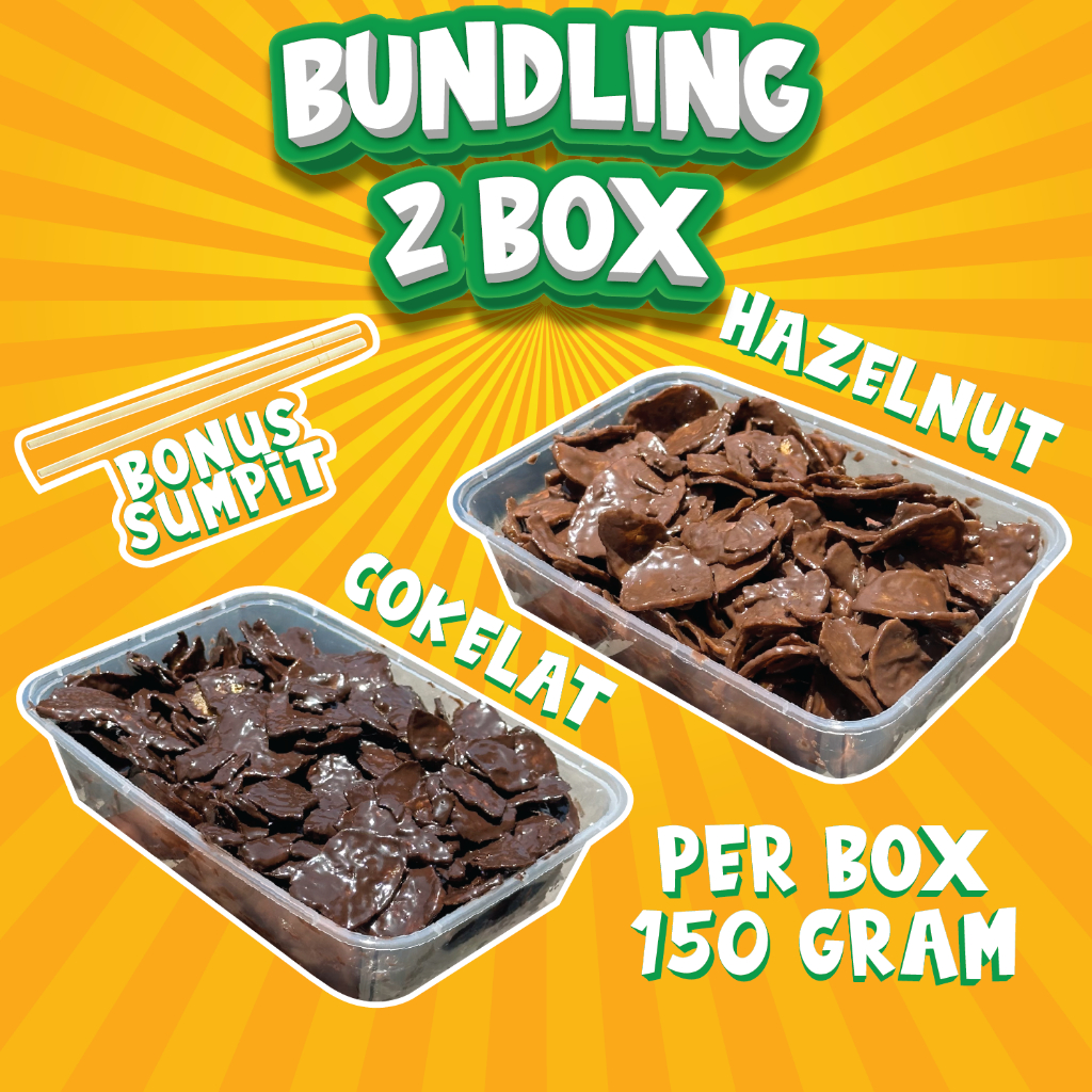 

PAKET BUNDLING 2 BOX 300 GRAM | KERIPIK PISANG Makanan Food Vanilla Manis Snack Chips Cemilan