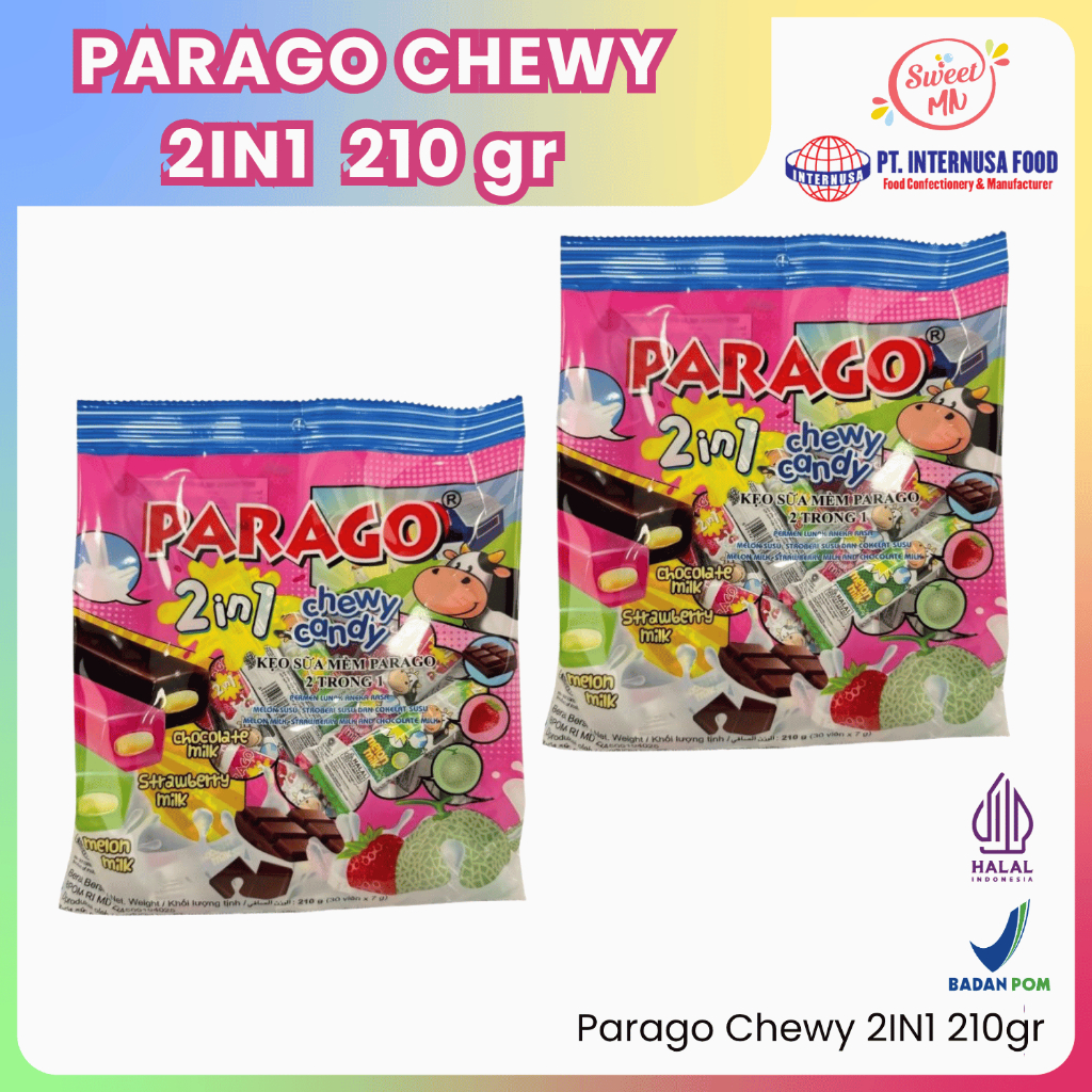 

Permen Parago Chewy Candy 2in1 210 gr