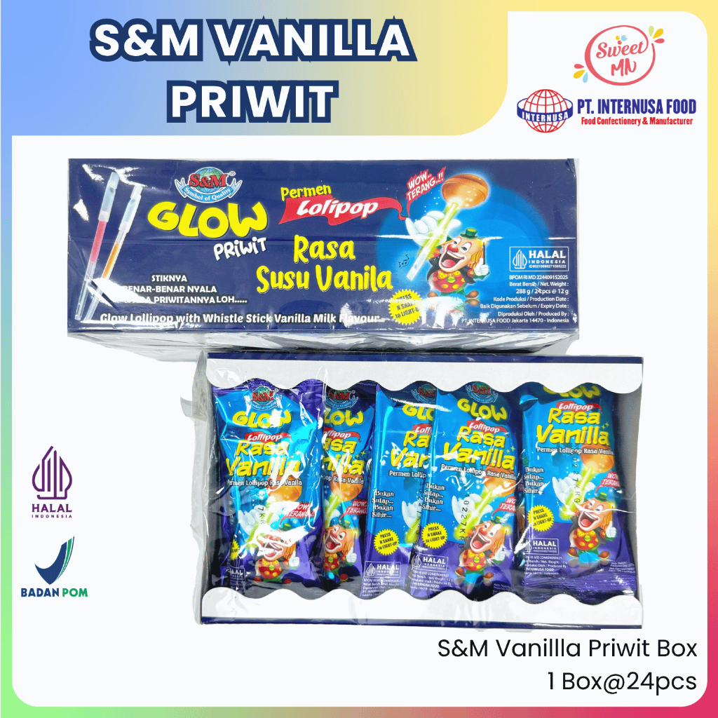 

Permen S&M Vanila Priwit. 1 Pack (24 pcs)