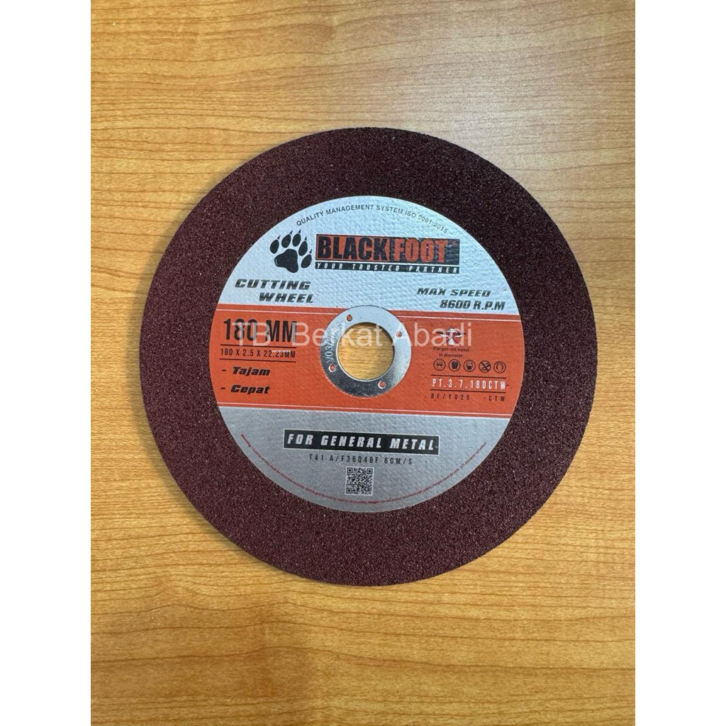 BLACKFOOT Mata Batu Gerinda Potong 7” INCH / Cutting