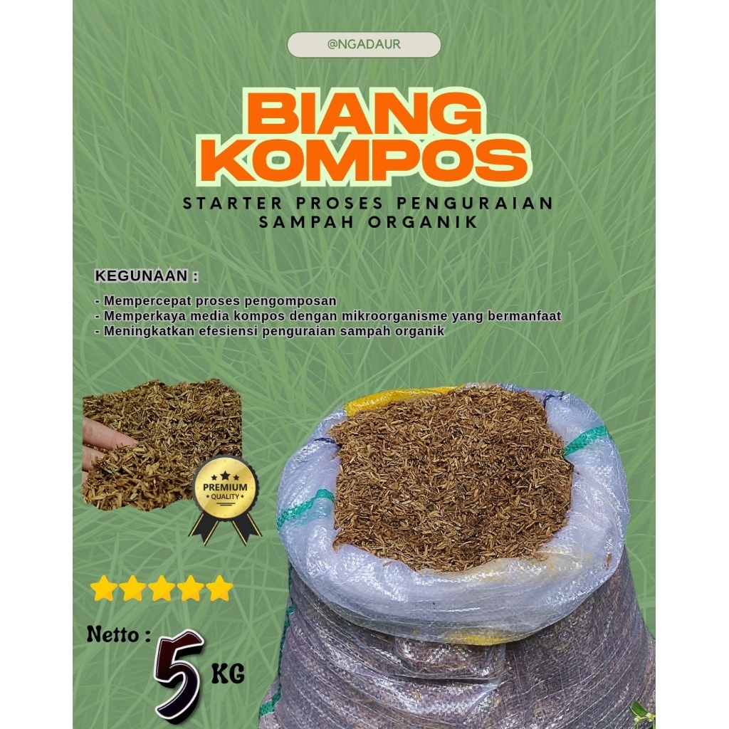 BIANG KOMPOS ORGANIK PREMIUM STARTER PENGURAI SAMPAH ORGANIK