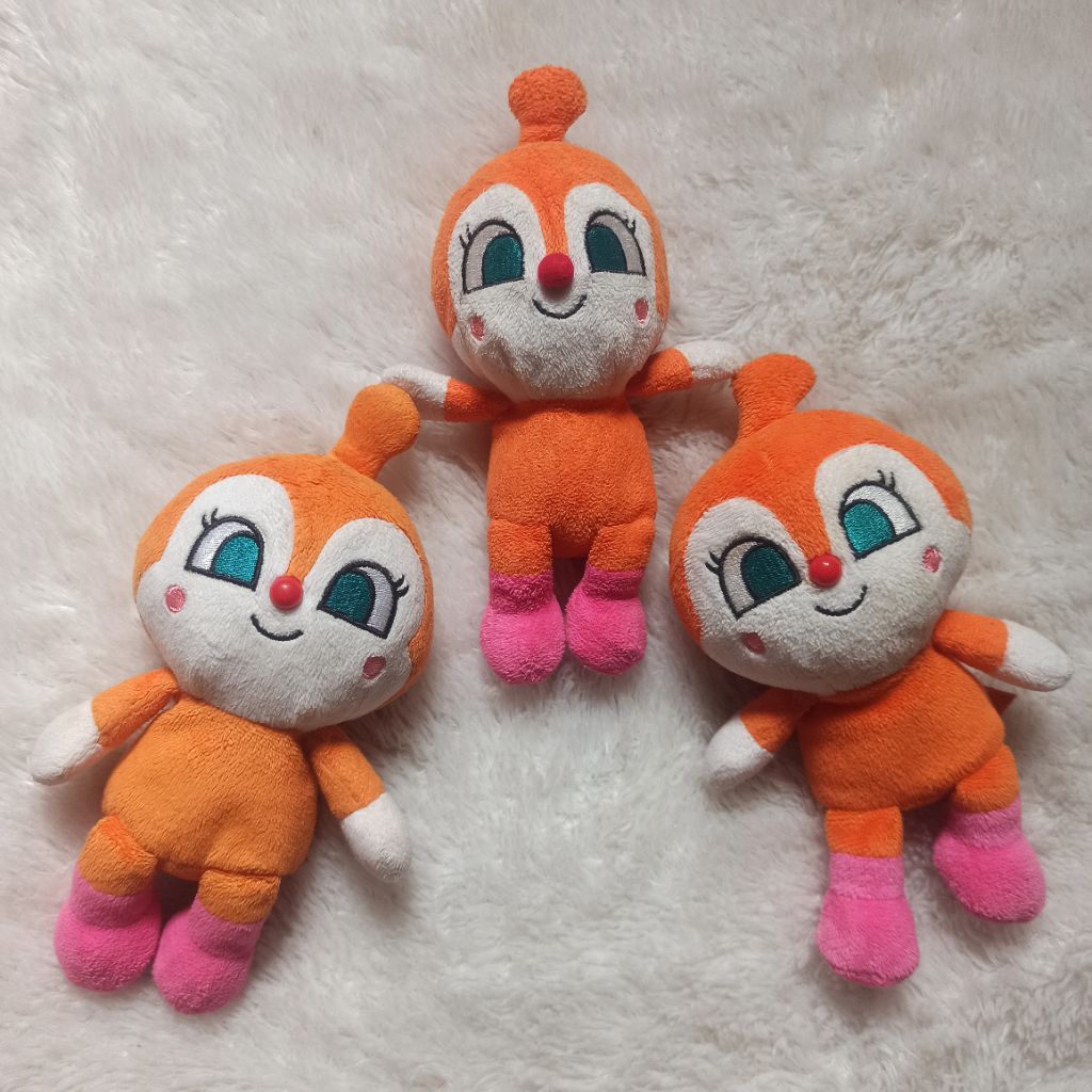 boneka dokinchan anpanman plush doll segatoys brand bordir rare