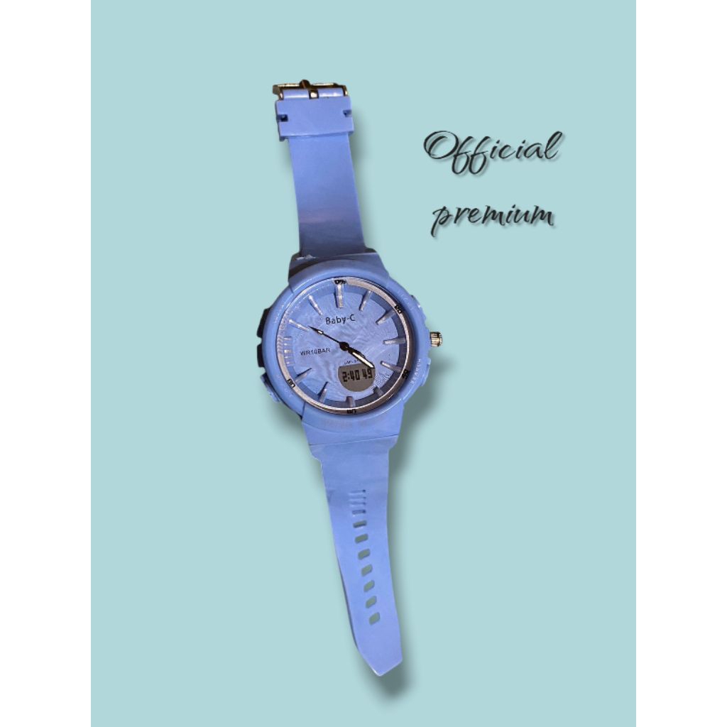 Jam Tangan wanita Baby-C WR10Bar biru langit