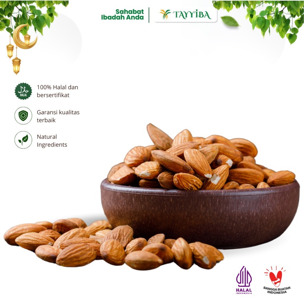 

KACANG ALMOND KUPAS 1KG/ 500GR/ 250GR ORIGINAL
