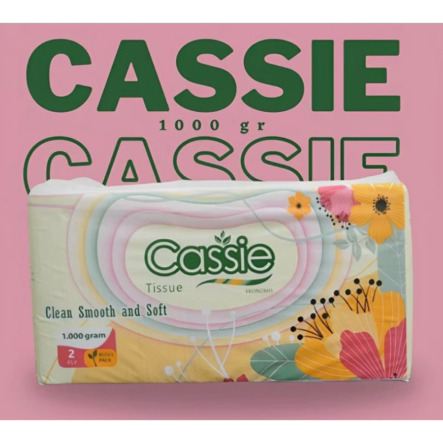 Tisu Wajah Cassie 2 Ply isi 1 kg FACIAL TISSUE TISU 1000 GR TISU 1 KG
