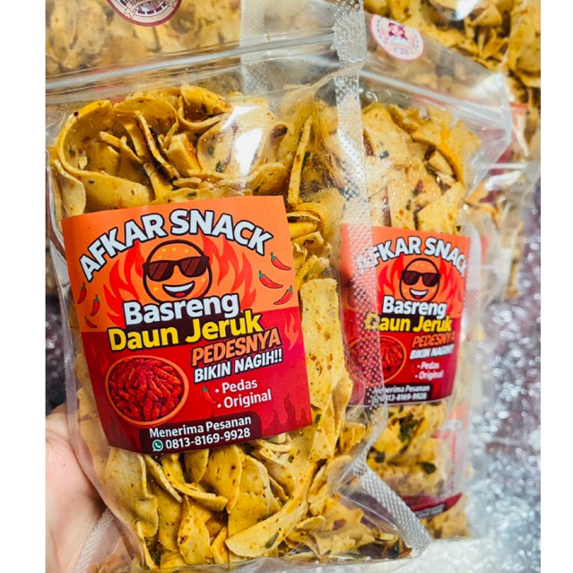 

Basreng Pedas dan original(daun jeruk)