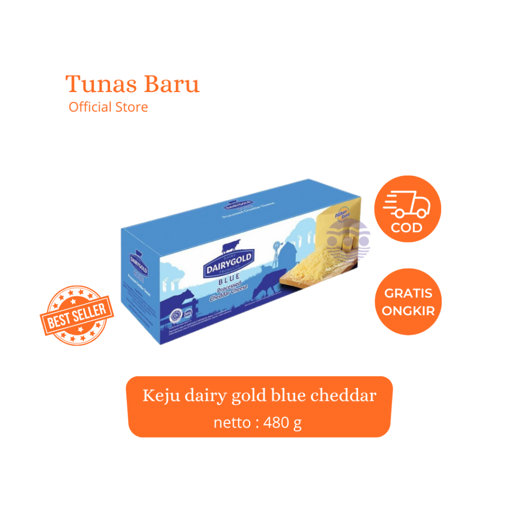 

KEJU DAIRYGOLD BLUE – CHEDDAR CHEESE 480g