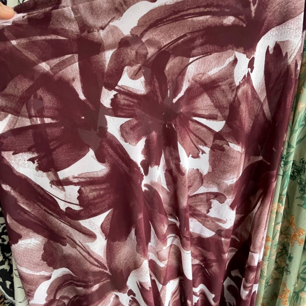 Kain Ceruty baby doll/Ceruty baby doll/Kain Ceruty/Ceruty motif harga tertera/setengah meter