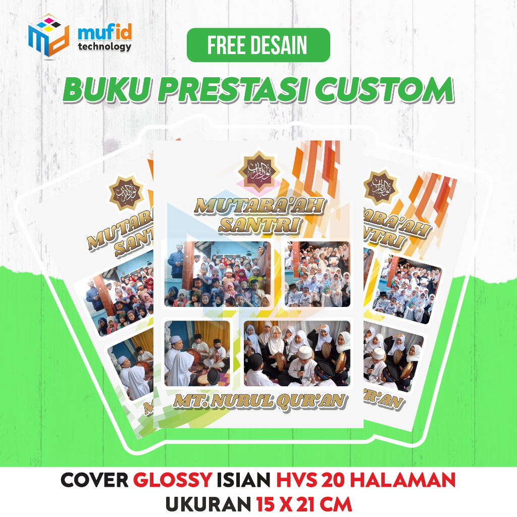 

BUKU PRESTASI/BELAJAR/MENGAJI/HAFALAN CUST0M 15 X 21 CM