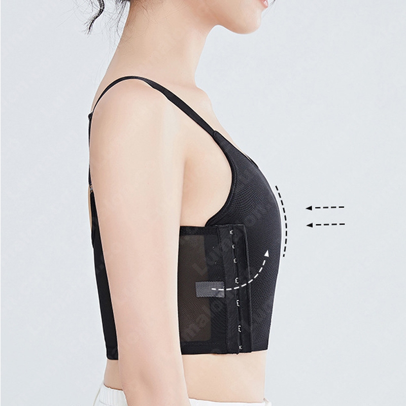 Breast Binder Model Camisole Wanita Breast Binder Perata Dada Model Kait Samping Breast Binder Kait