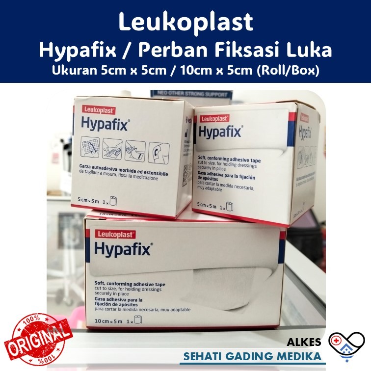 Leukoplast Hypafix – Plester Fiksasi Medis Penahan Perban / Luka/ Perban Siap Pakai