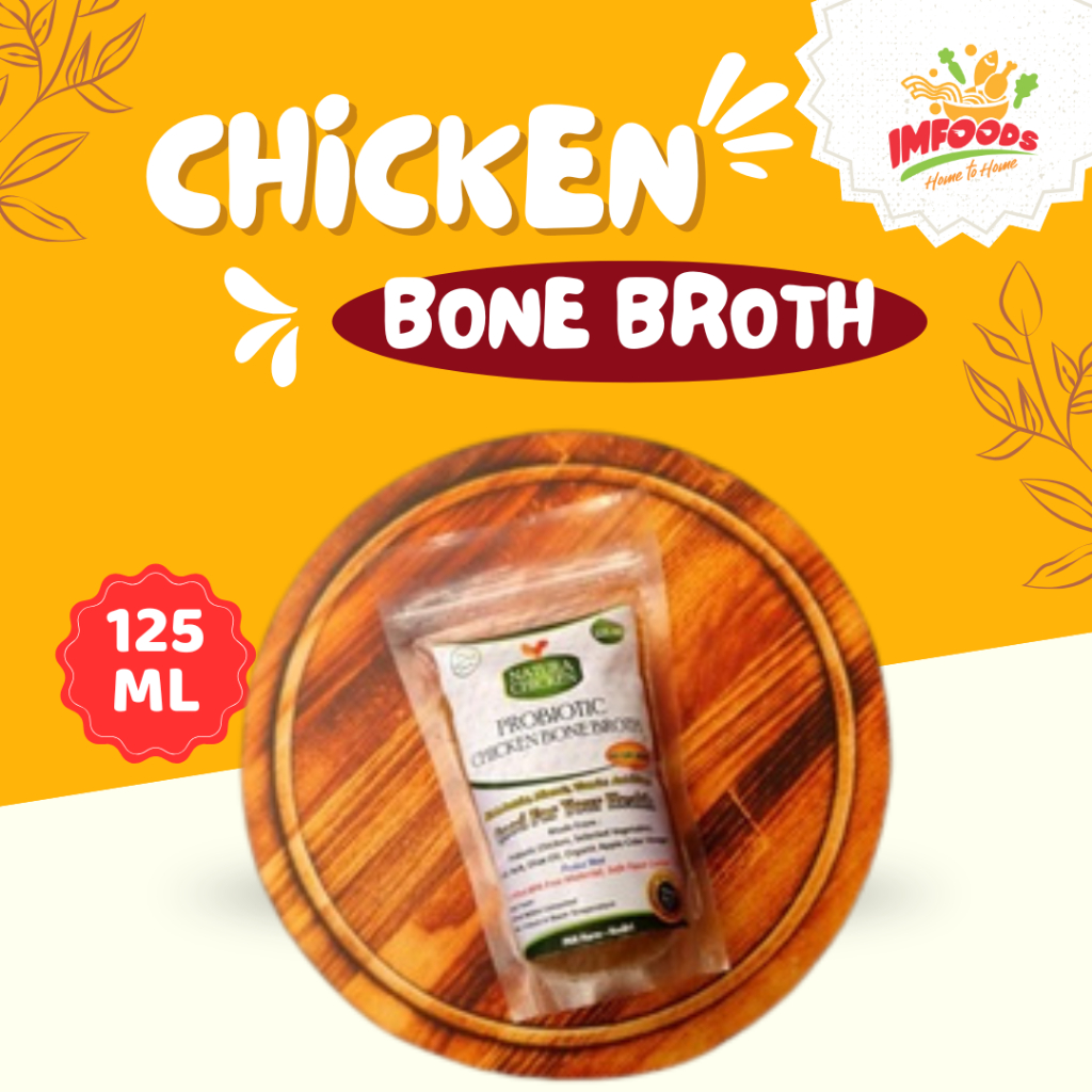 

Chicken Bone Broth 125 ml Putih/Kaldu Ayam Siap Saji/Kaldu Ayam Bone Broth/Kaldu tulang ayam/Imfoods