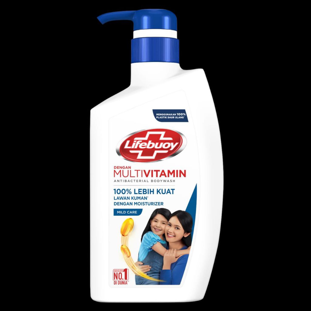 Sabun mandi cair Lifebuoy.
