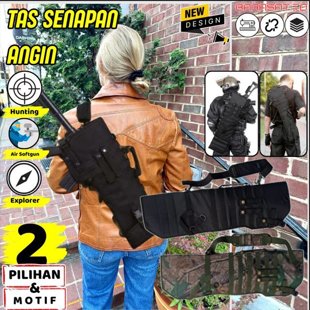 Sarung Jinjing PCP Uklik Gejluk Bahan tebal Jahitan rapi Kuat Tali bahu empuk Ringkas bisa dilipat