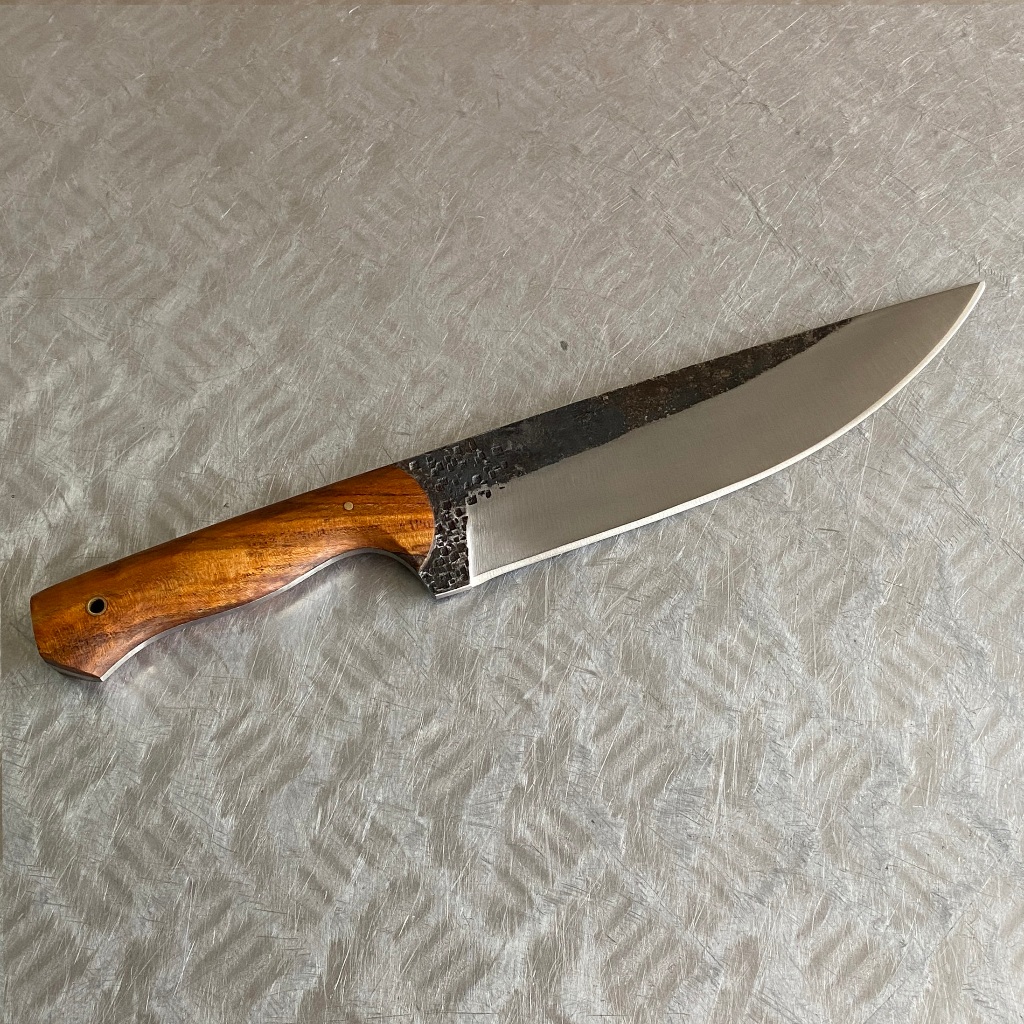 Pisau Dapur Chef Daging Sayur Gagang Jati Fulltang Handmade ex Barsenso