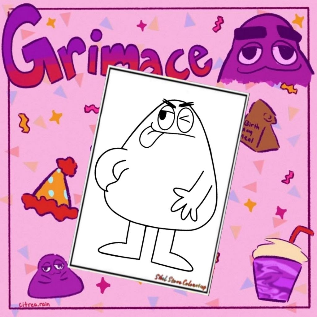 

KERTAS GAMBAR MEWARNAI TEMA GRIMACE ISI 10 LEMBAR GAMBAR BERBEDA / KERTAS GAMBAR TEBAL / PAUD / SD / TK