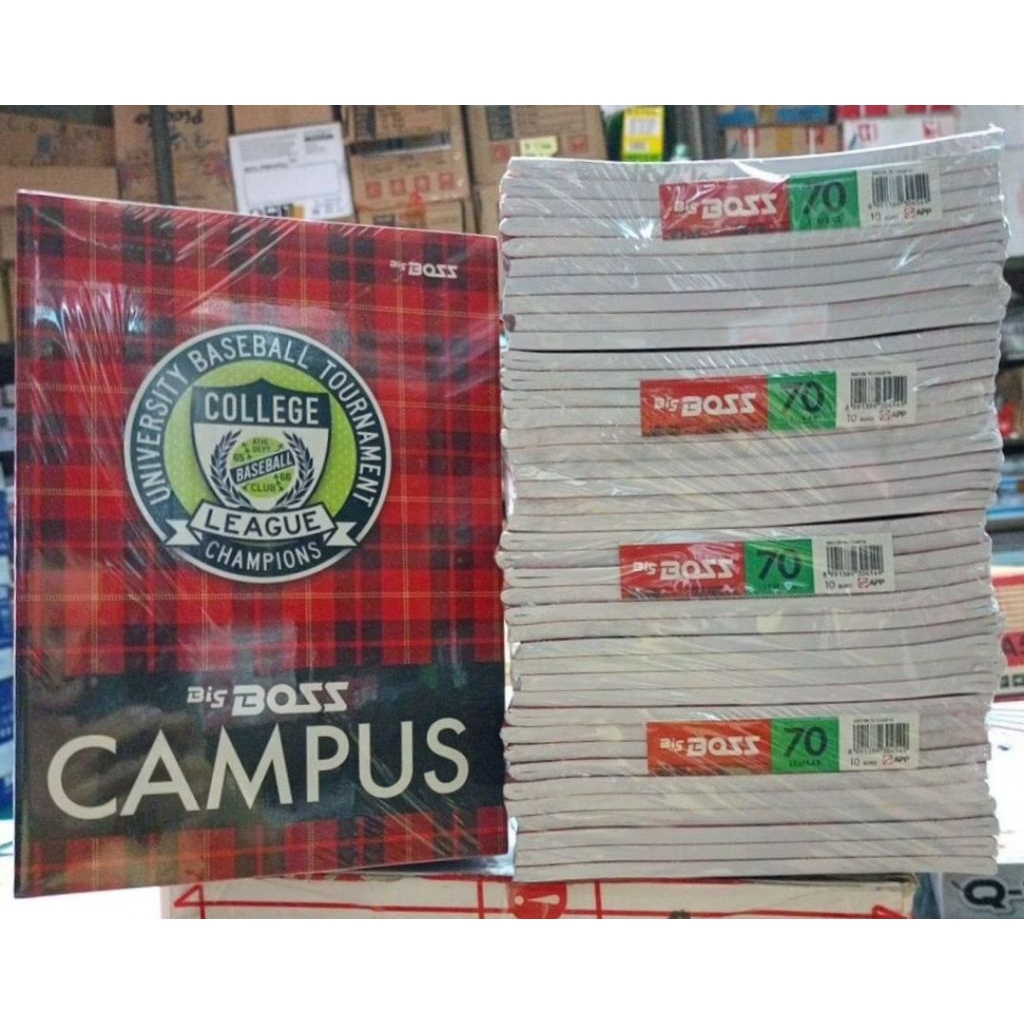 

[10 BUKU] BUKU TULIS BIGBOSS CAMPUS 70 LEMBAR