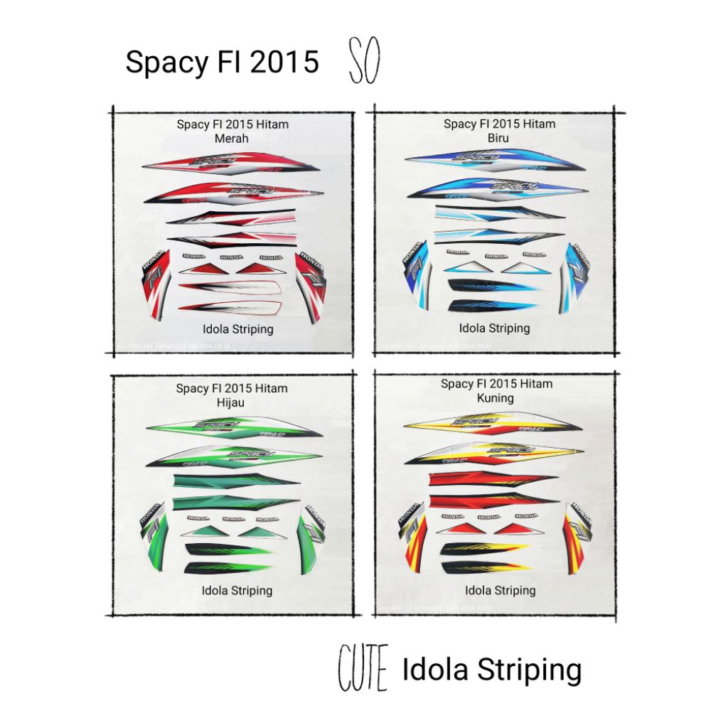 Striping Spacy FI 2015 ( 4 Warna )
