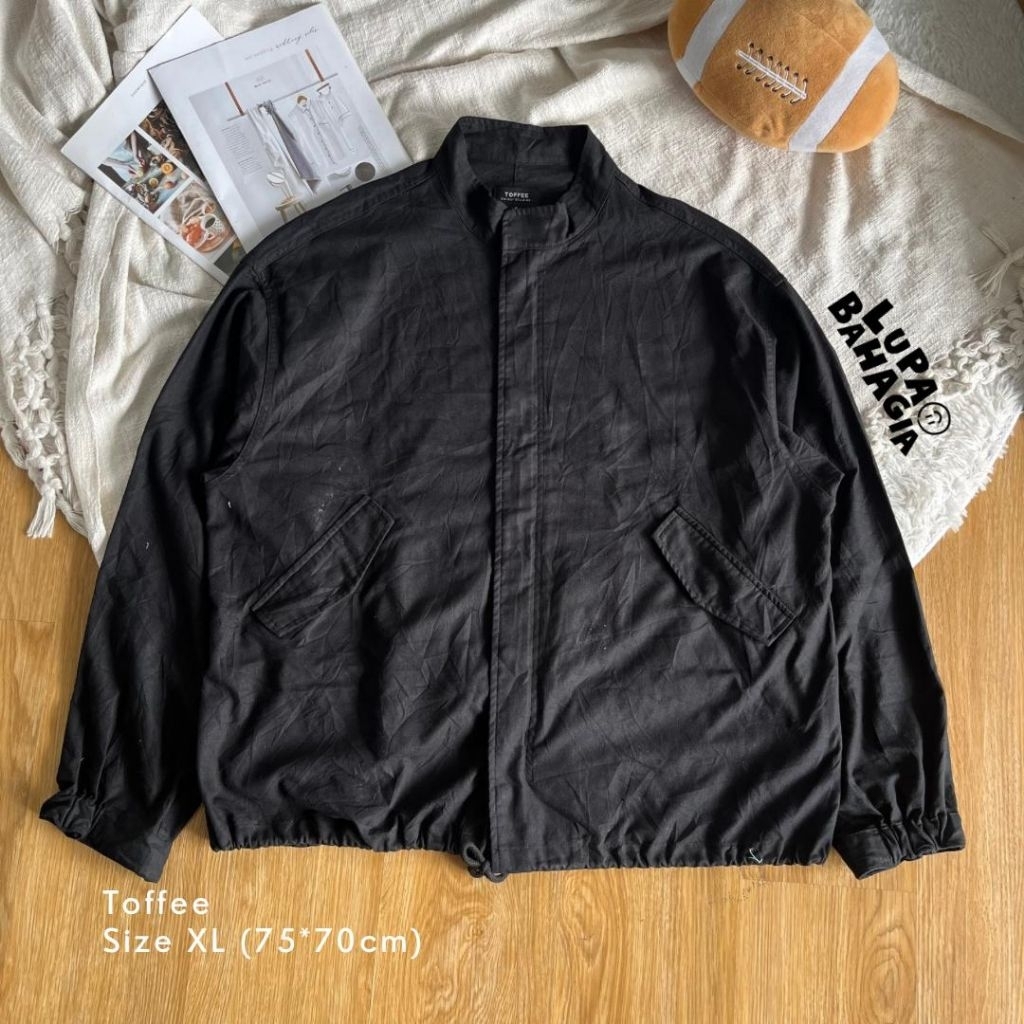 TOFFEE Black M65 Short Parka Oversize Jaket size XL • 100% Original