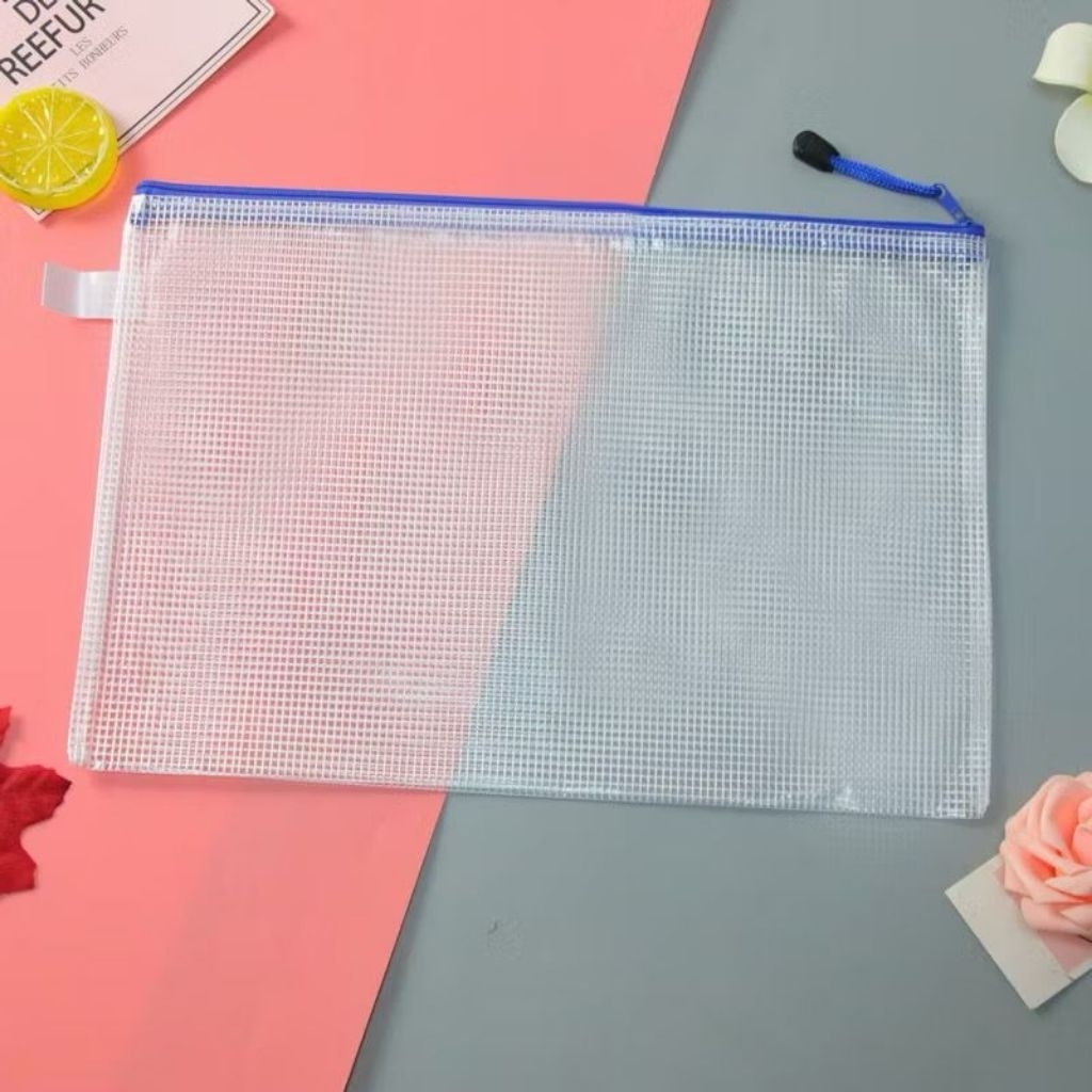 

Map Jaring / Tas Dokumen / Zipper Bag / Tas Jaring / Pocket Folder A4