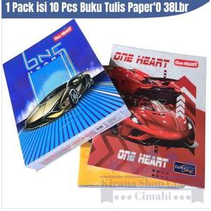 

1 ( SATU ) Pack isi 10 pcs Buku tulis PAPER One 38 Lembar