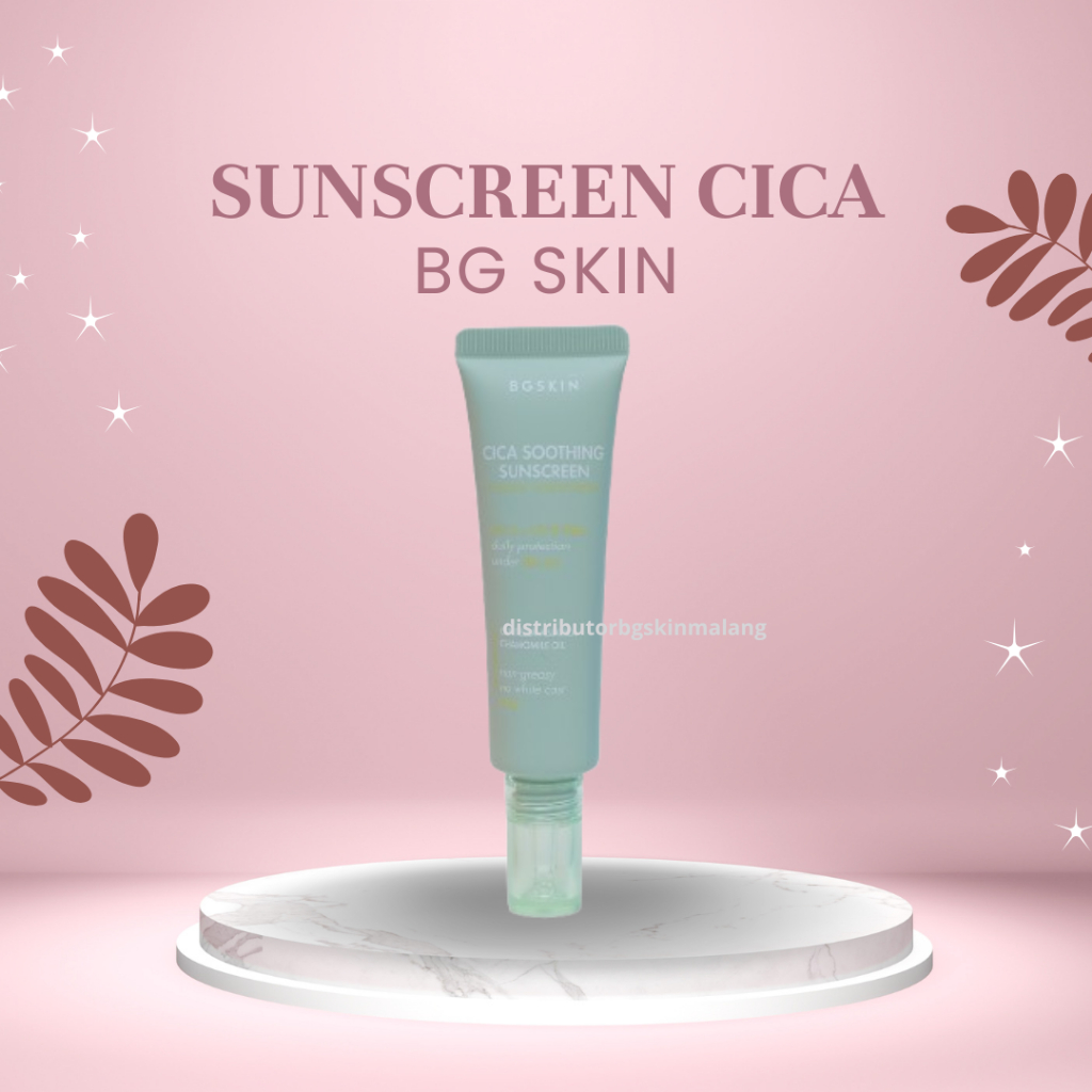 BGSkin Cica Shooting Sunscreen cream lotion tabir surya anti UV pelindung kulit  SPF 30 Beauty Glow 