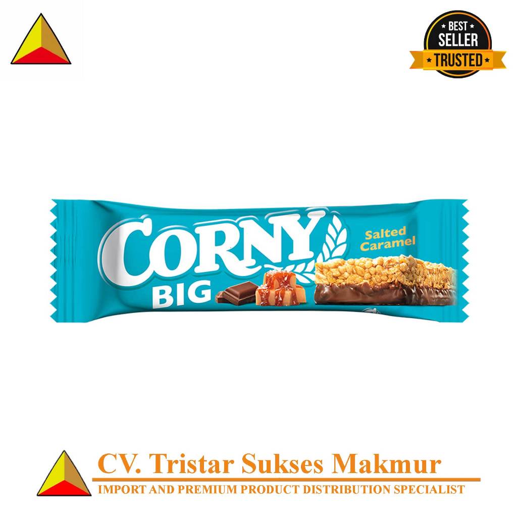 

Corny Big Salted Caramel – Cereal Bar Rasa Karamel Asin Manis | Snack Sehat & Praktis 50gr