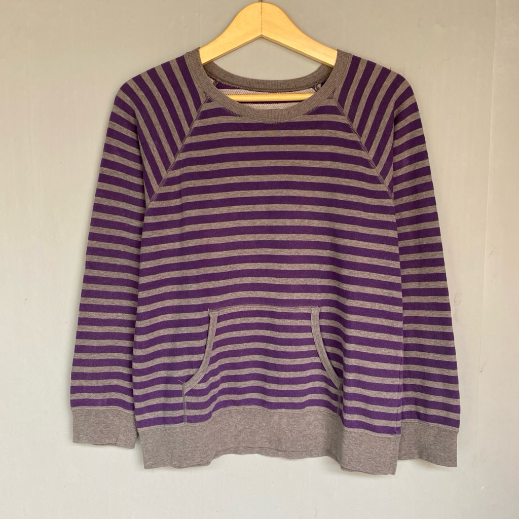 Preloved | UNIQLO Side‑Stripe Crewneck Sweatshirt