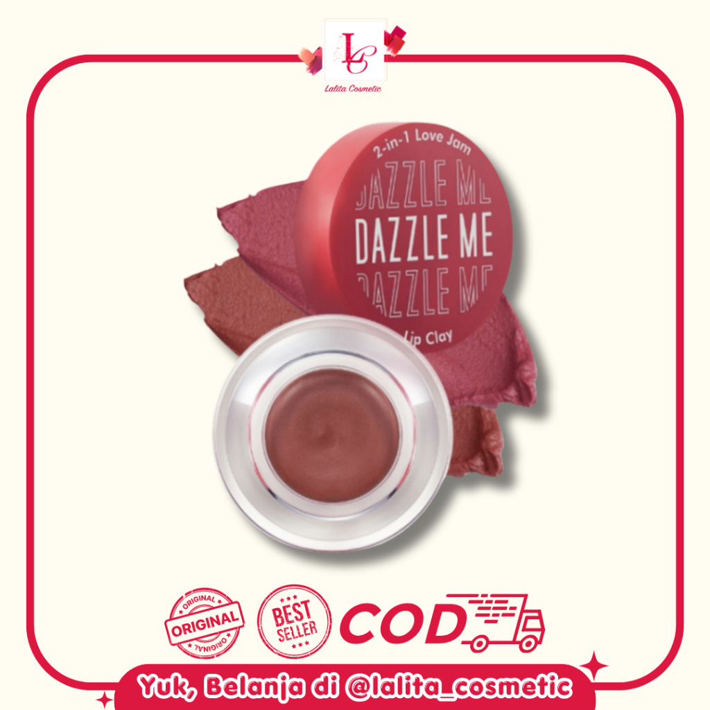 Dazzle Me 2 in 1 Love Jam Lip Clay | Lip Cream | Lip Matte | Lipstick | Lip Tint