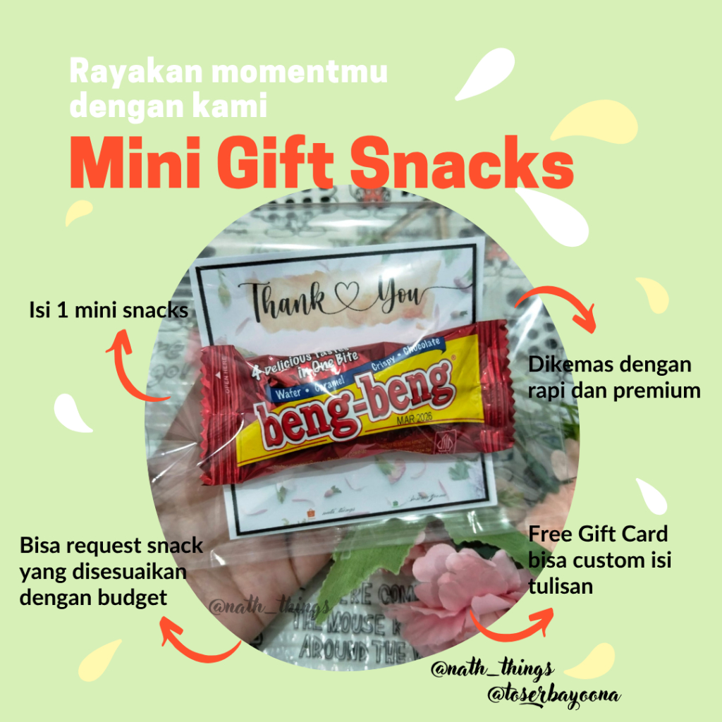 

MINI GIFT SNACKS FREE GIFT CARD