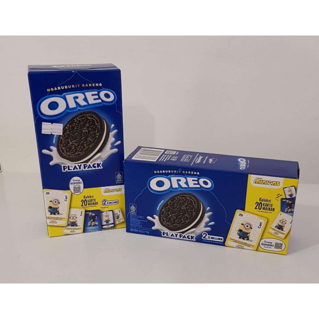 

Oreo Play Pack isi 2 Pack (Coklat & Vanilla) netto 239,2 gr